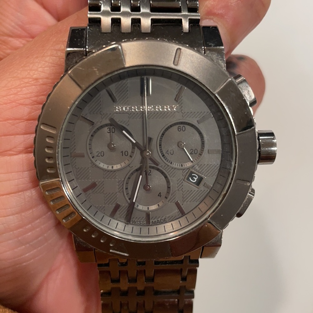 BURBERRY TRENCH CHRONOGRAPH BLACK ION-PLATED WATCH